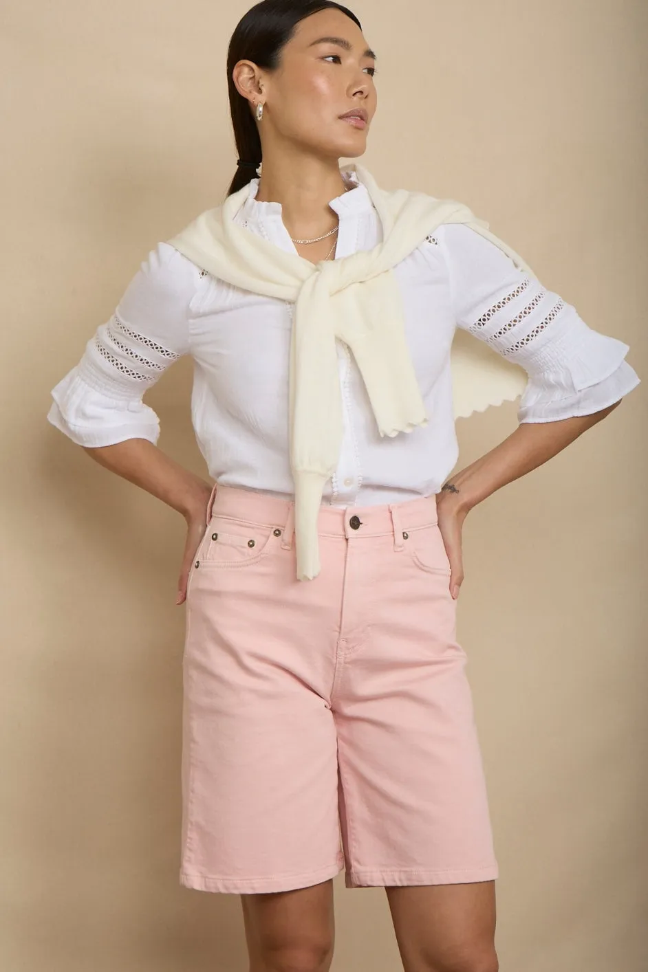 Lilia Bermuda Short - Candy Floss Pink