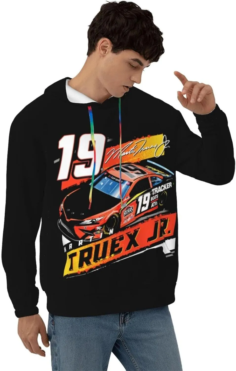 Martin Truex Jr 19 Men's Pullover Hoodie Casual Hooded Sweatshirt Best Hoodies Sportswear Tracksuit