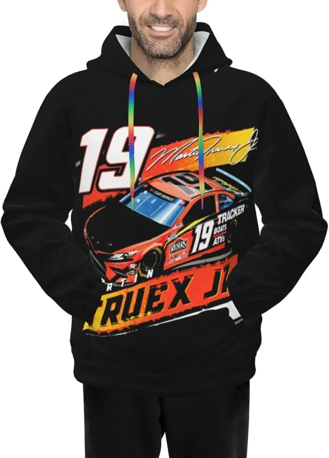 Martin Truex Jr 19 Men's Pullover Hoodie Casual Hooded Sweatshirt Best Hoodies Sportswear Tracksuit