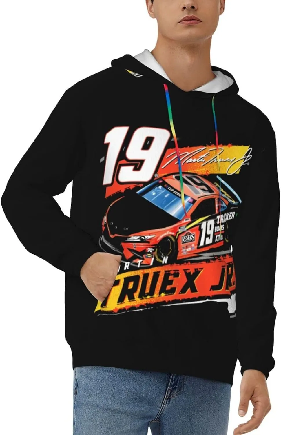 Martin Truex Jr 19 Men's Pullover Hoodie Casual Hooded Sweatshirt Best Hoodies Sportswear Tracksuit