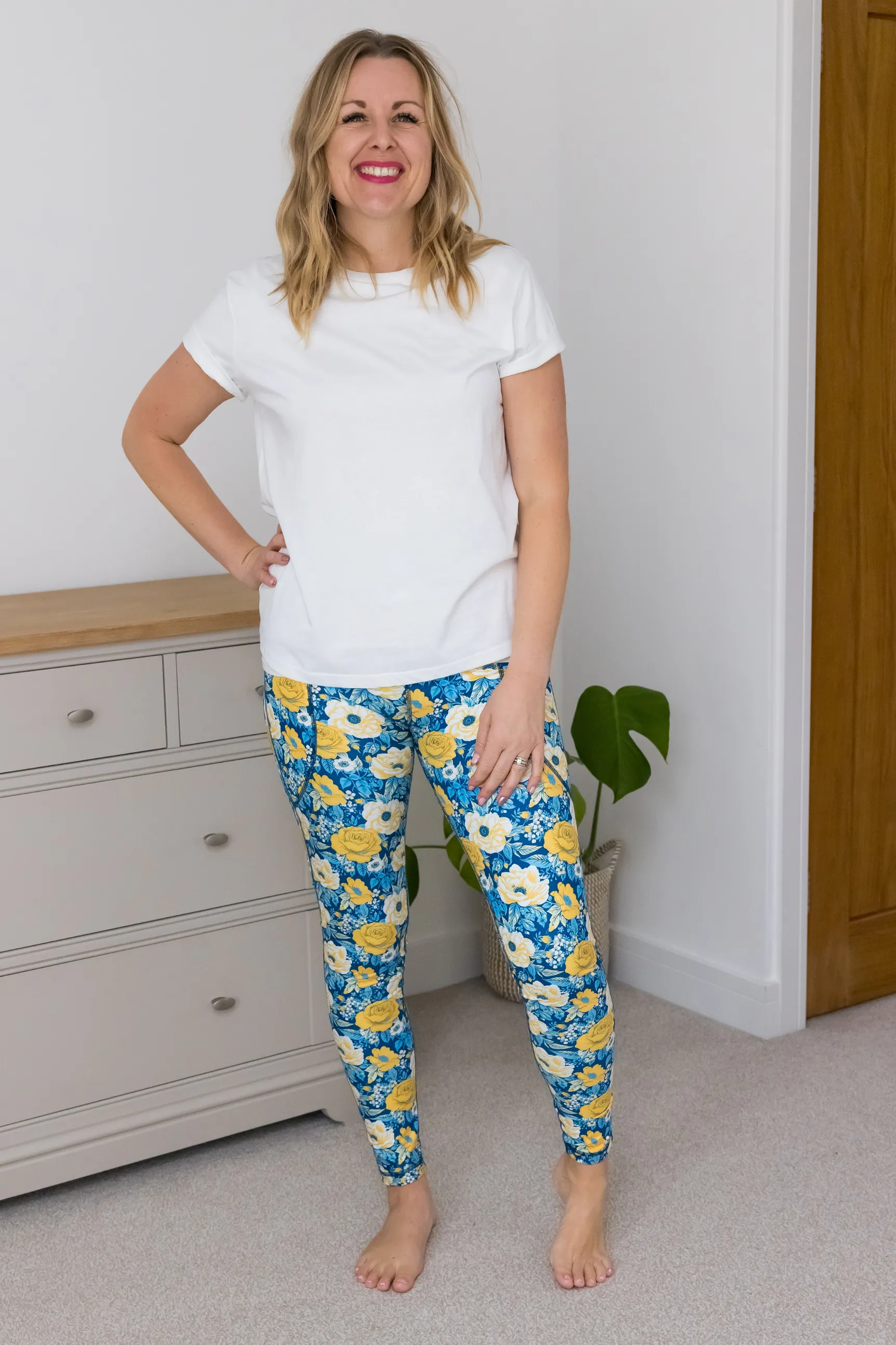 Maya Fleur Print 2 Pocket Full Leggings