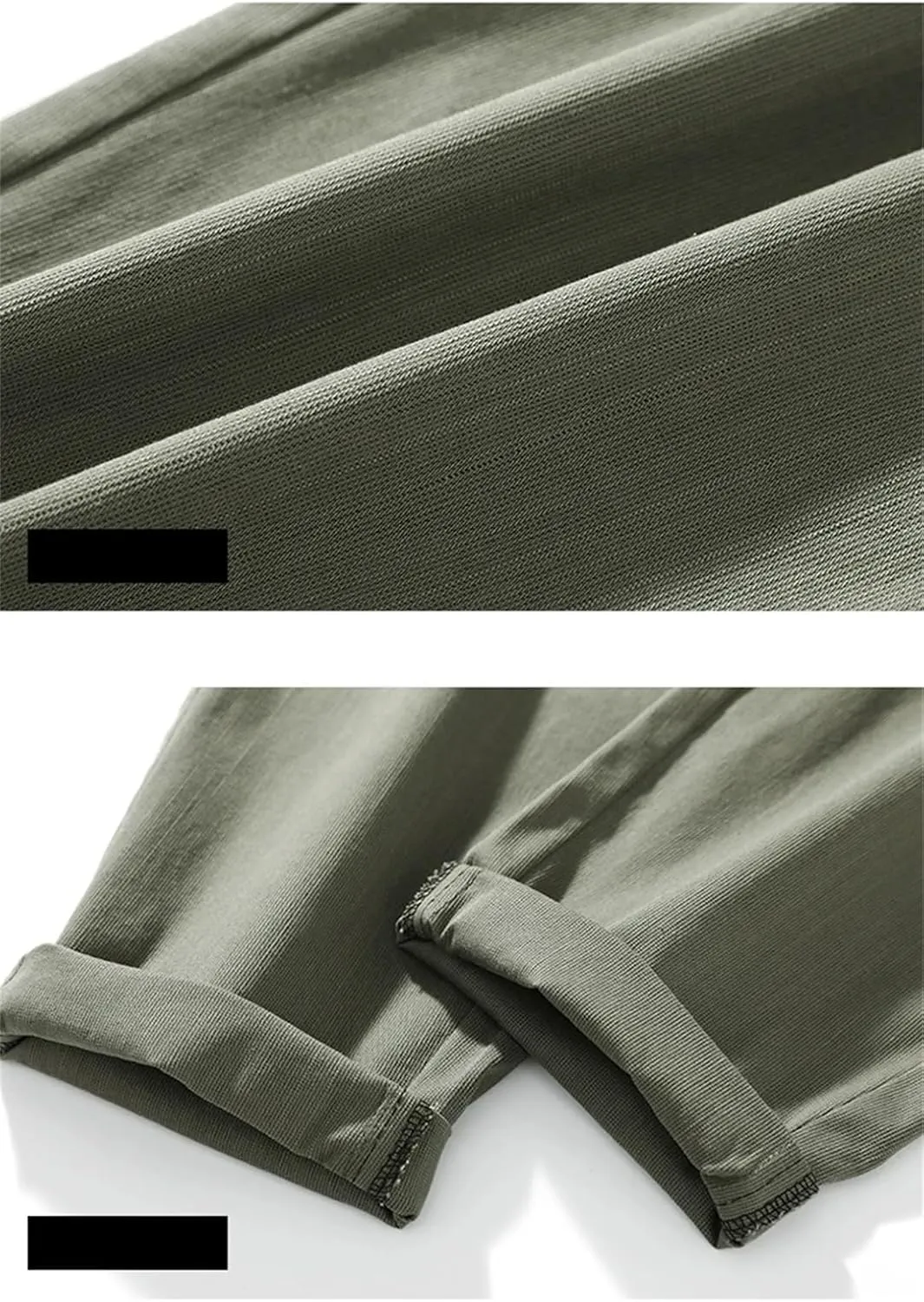 Men Stretch Cotton Slim Fit Drawstring Waist Korean Classic Blue Gray Trousers