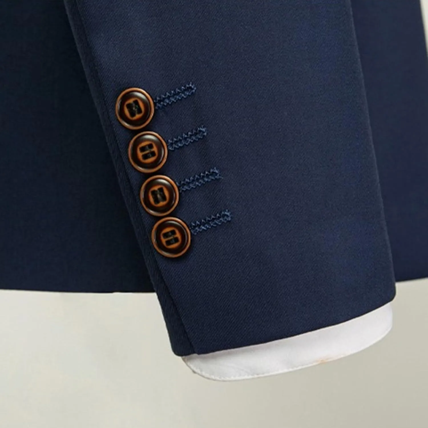 Men's 2 Pieces Chinese Tunic Suit Set Slim Fit Stand Collar Blazer Jacket Pants Suits Formal Wedding Dress