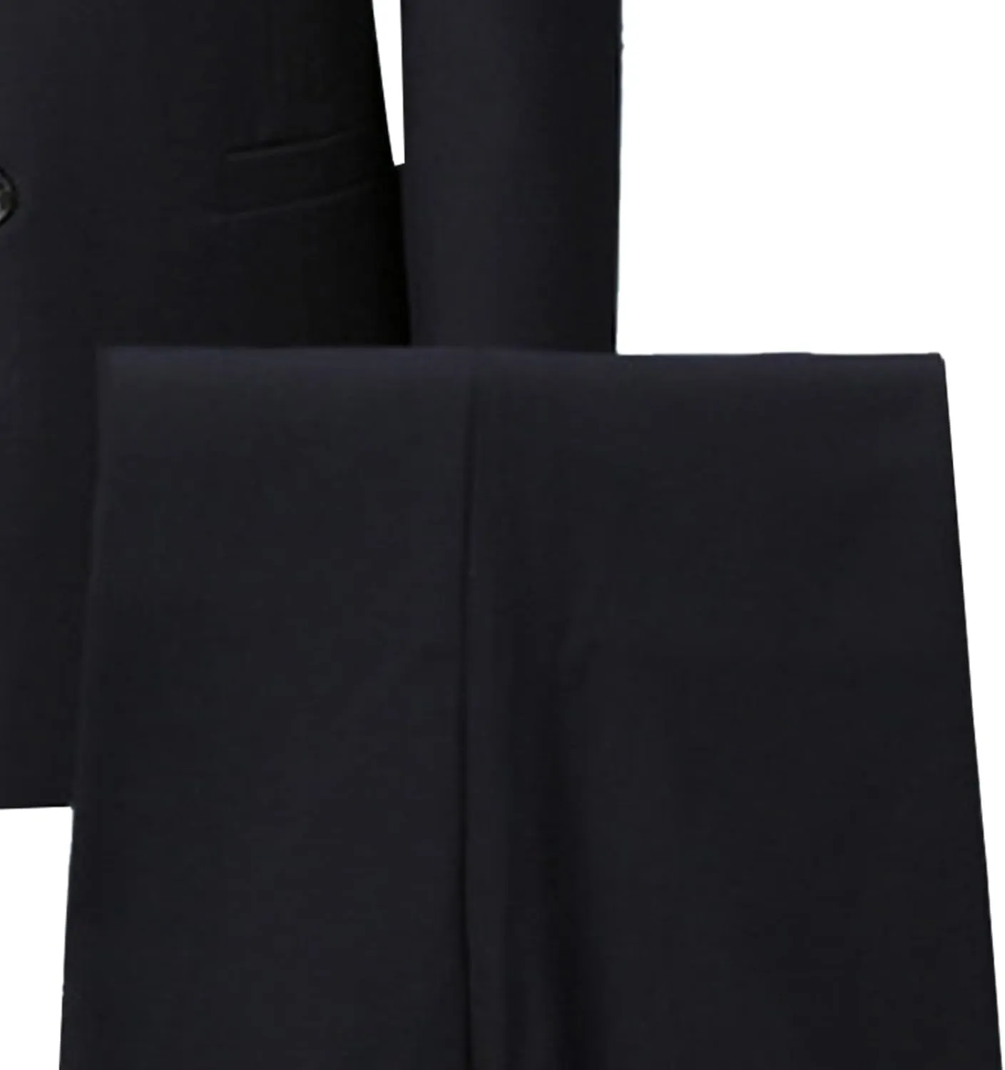 Men's 2 Pieces Chinese Tunic Suit Set Slim Fit Stand Collar Blazer Jacket Pants Suits Formal Wedding Dress