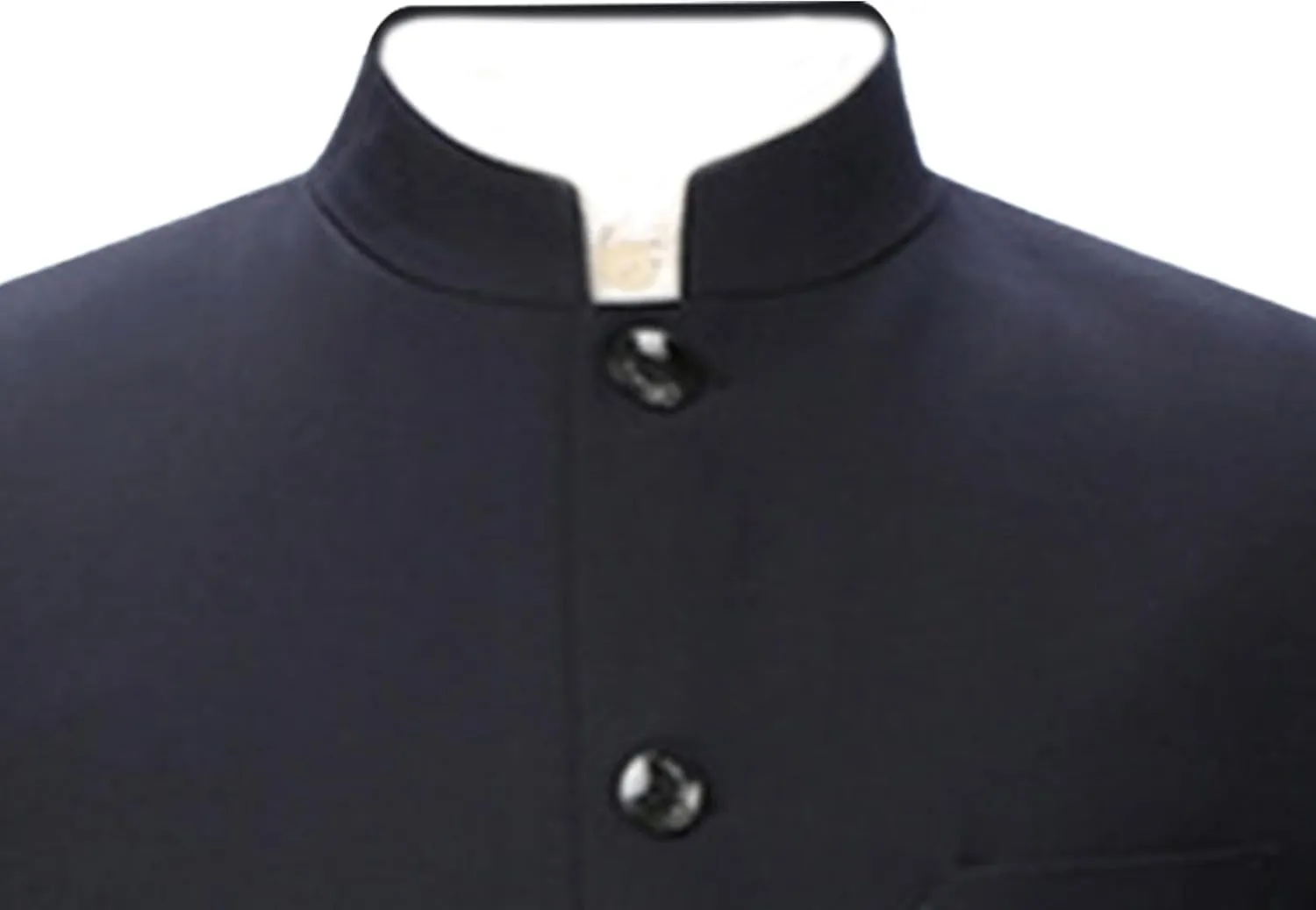 Men's 2 Pieces Chinese Tunic Suit Set Slim Fit Stand Collar Blazer Jacket Pants Suits Formal Wedding Dress