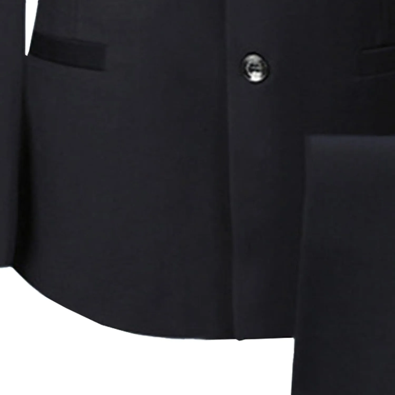 Men's 2 Pieces Chinese Tunic Suit Set Slim Fit Stand Collar Blazer Jacket Pants Suits Formal Wedding Dress