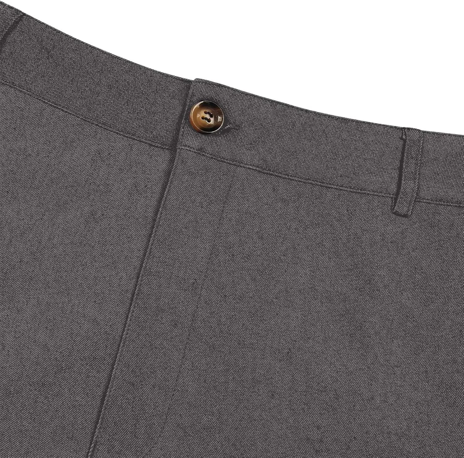 Men's Chino Casual Business Suit Pant Thin Classic Fit Dress Wrinkle Free Pants Stretch Slim Fit Flat-Front Trouser