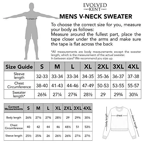 Mens V Neck Sweater - Moisture Wicking Dry Fit - Lightweight Fashion Sweaters Charcoal