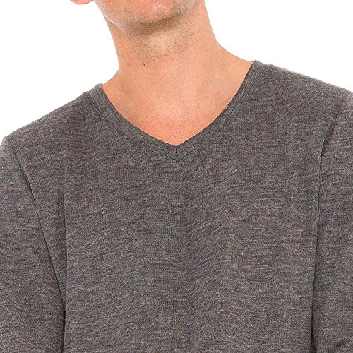Mens V Neck Sweater - Moisture Wicking Dry Fit - Lightweight Fashion Sweaters Charcoal