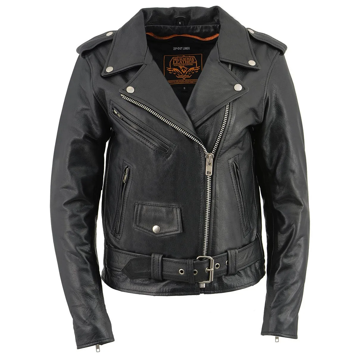 Milwaukee Leather LKL2701 Women's Classic Black Premium Leather