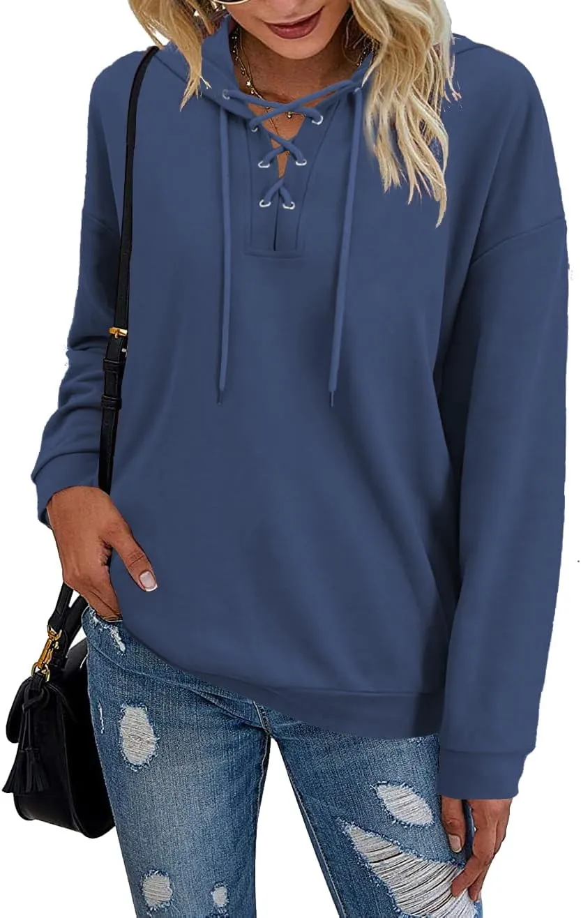 MixShe Womens Sweatshirt Dress Sweaters for Women Long Sleeve Shirts Trendy Hoodies Fall Fashion 2023 Outfits Tops