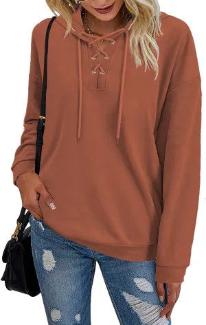 MixShe Womens Sweatshirt Dress Sweaters for Women Long Sleeve Shirts Trendy Hoodies Fall Fashion 2023 Outfits Tops