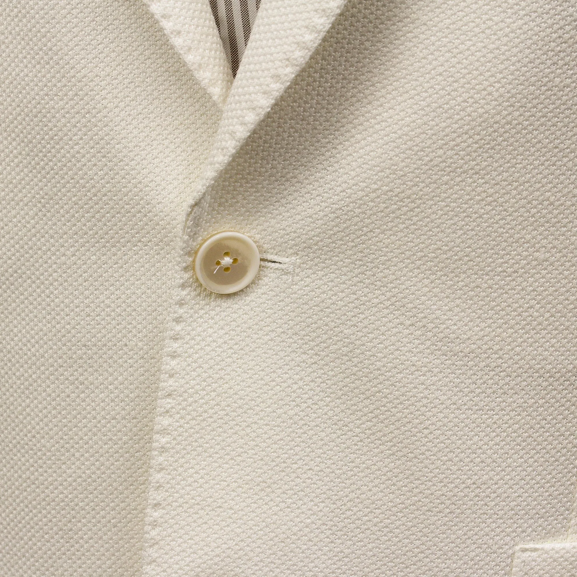 Off-White Linen-Cotton Jersey Tailored Unconstructed Sport Jacket - L.B.M. 1911