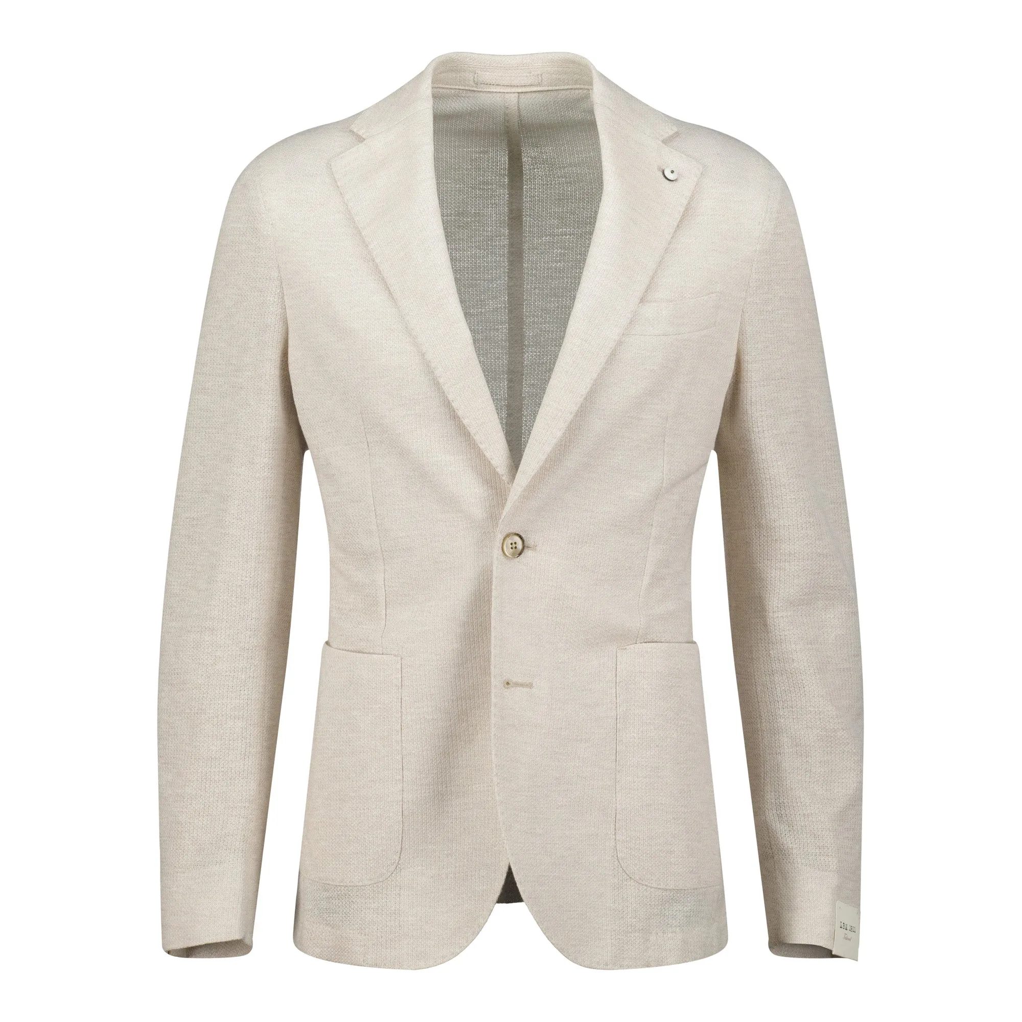 Off-White Linen-Cotton Jersey Tailored Unconstructed Sport Jacket - L.B.M. 1911
