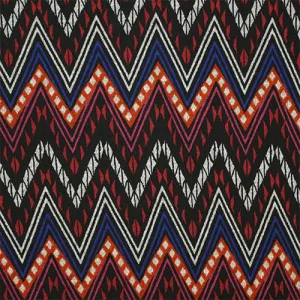 Ornate Chevron Red/Black Eternity Scarf