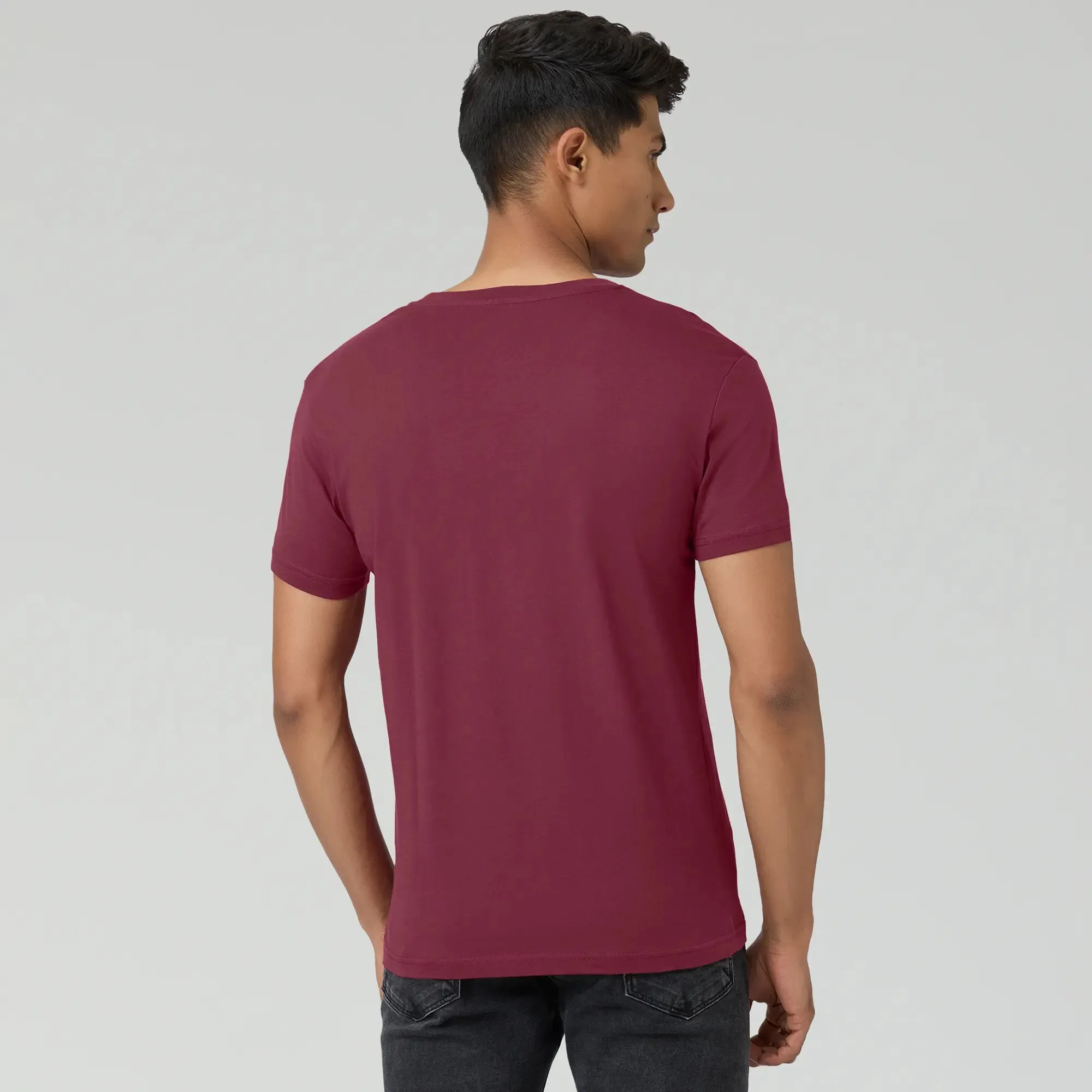 Pace Combed Cotton T-shirts Merlot Maroon