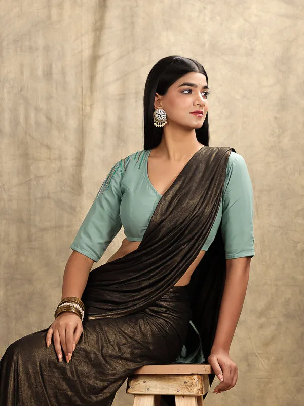 Pastel Green Hand Embroidered Blouse