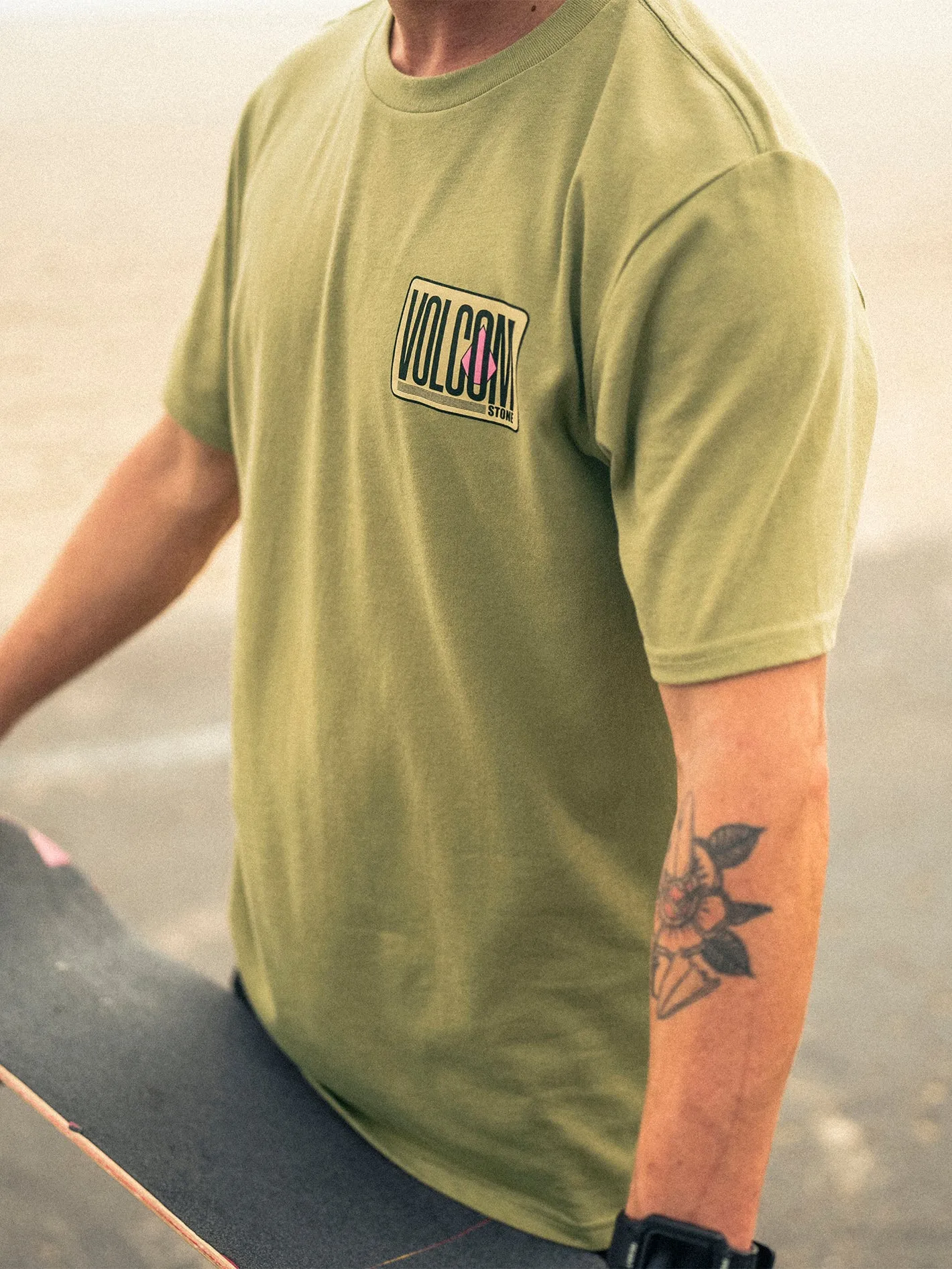 Peripheral Tech Short Sleeve Tee - Vintage Green