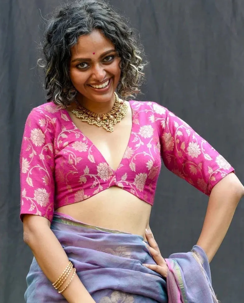 Readymade Gorgeous Pink Silk Blouse