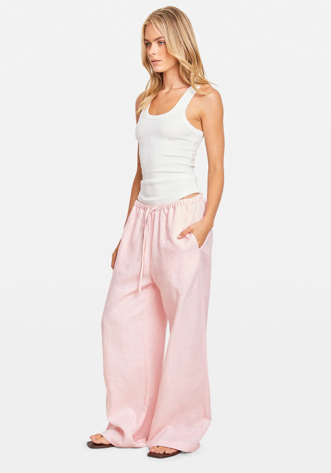 RESORT PANT PALE PINK