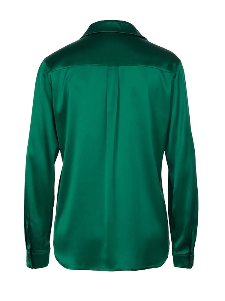 Riani Silk Blouse Emerald