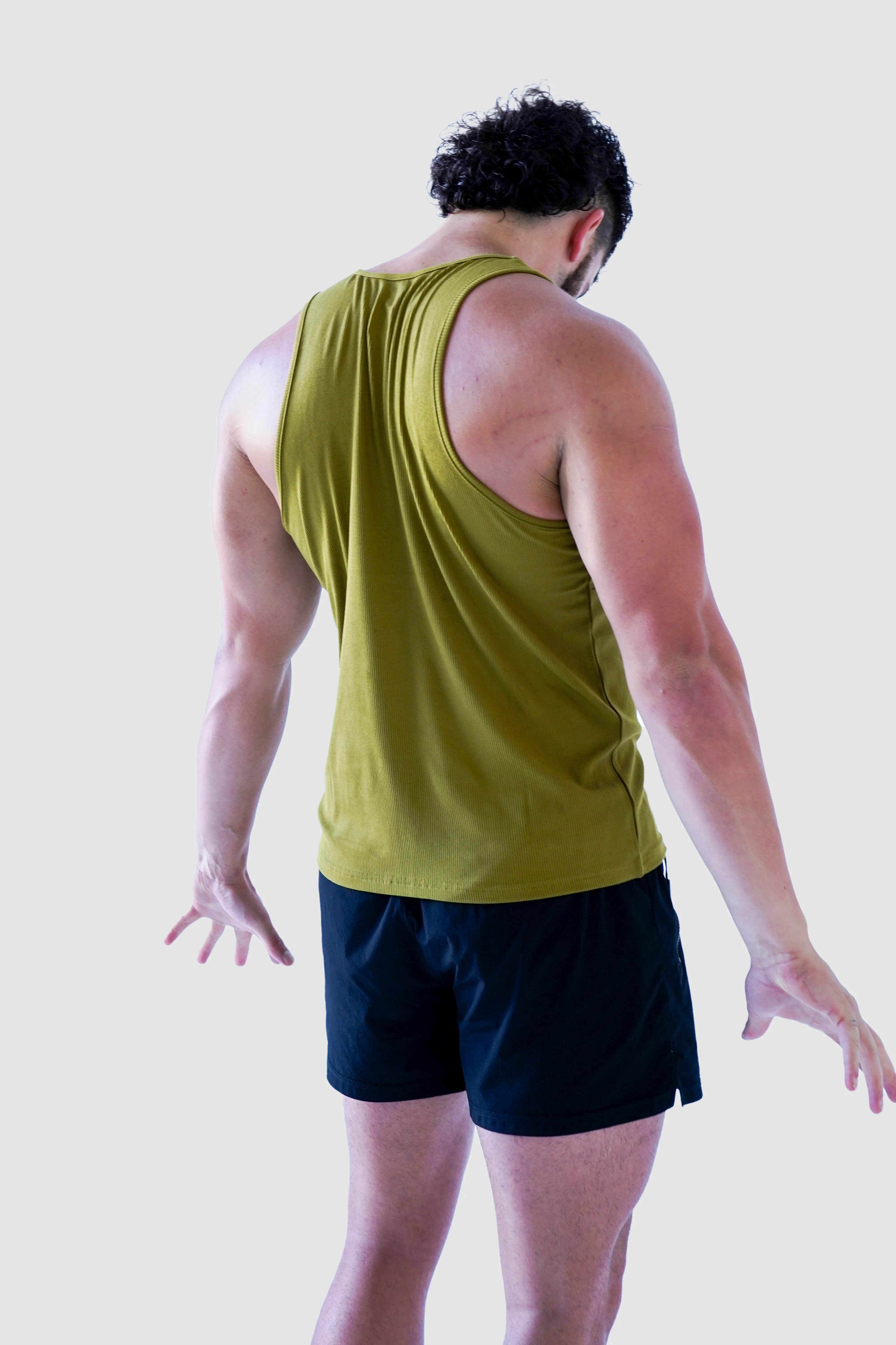 Ribbed Tank - Olive