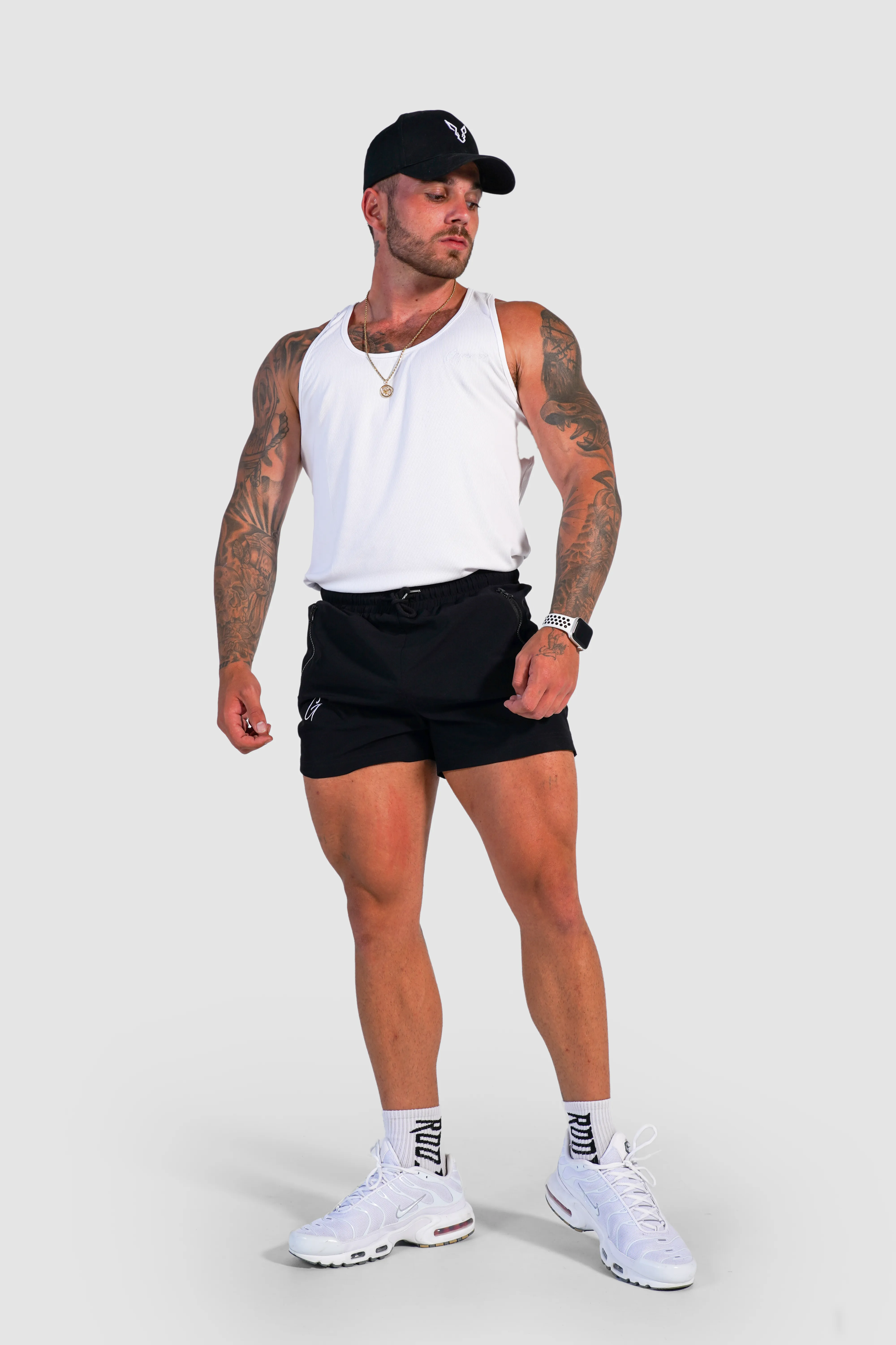 Ribbed Tank - White