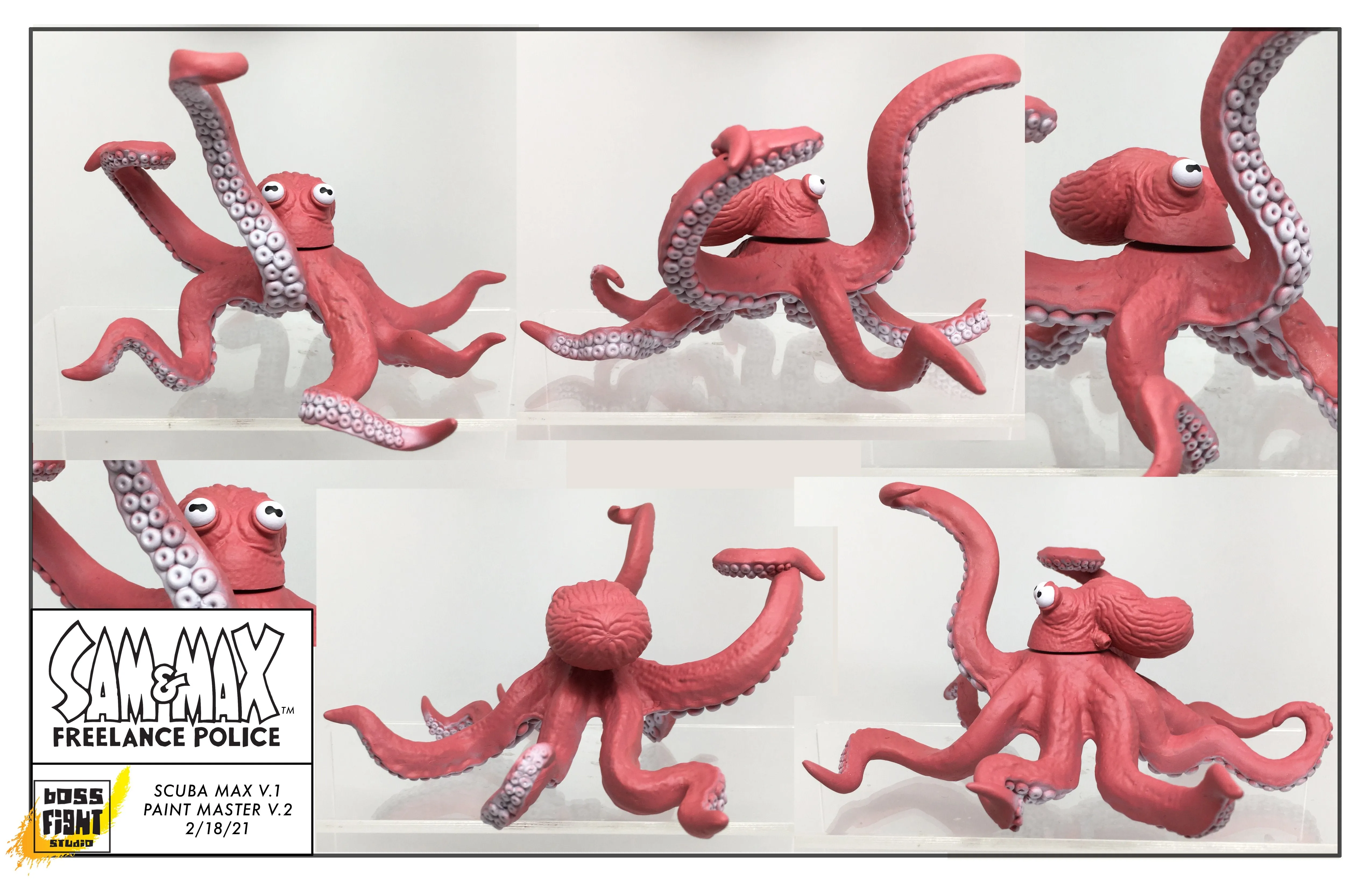 Sam & Max Series Action Figure - Wave 2 - Scuba Max & Ratzo the Octopus Ginormous Deluxe Set -WHOLESALE