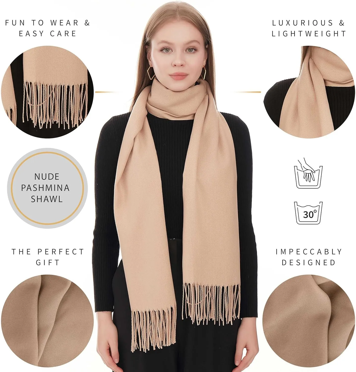 Shawl and Wraps for Evening Dresses - Lightweight Dress Cover Up Formal, Pashmina Scarf for Women, Wedding Shall for Women