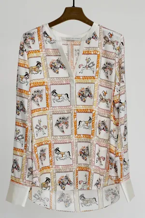 Silk Tunic | Marigold Print
