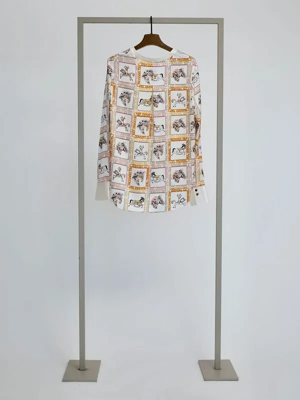 Silk Tunic | Marigold Print