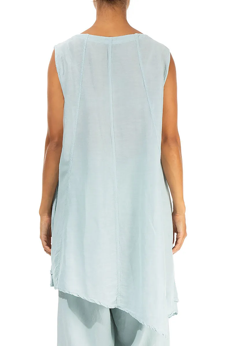 Sleeveless Asymmetrical Breeze Silk Tunic