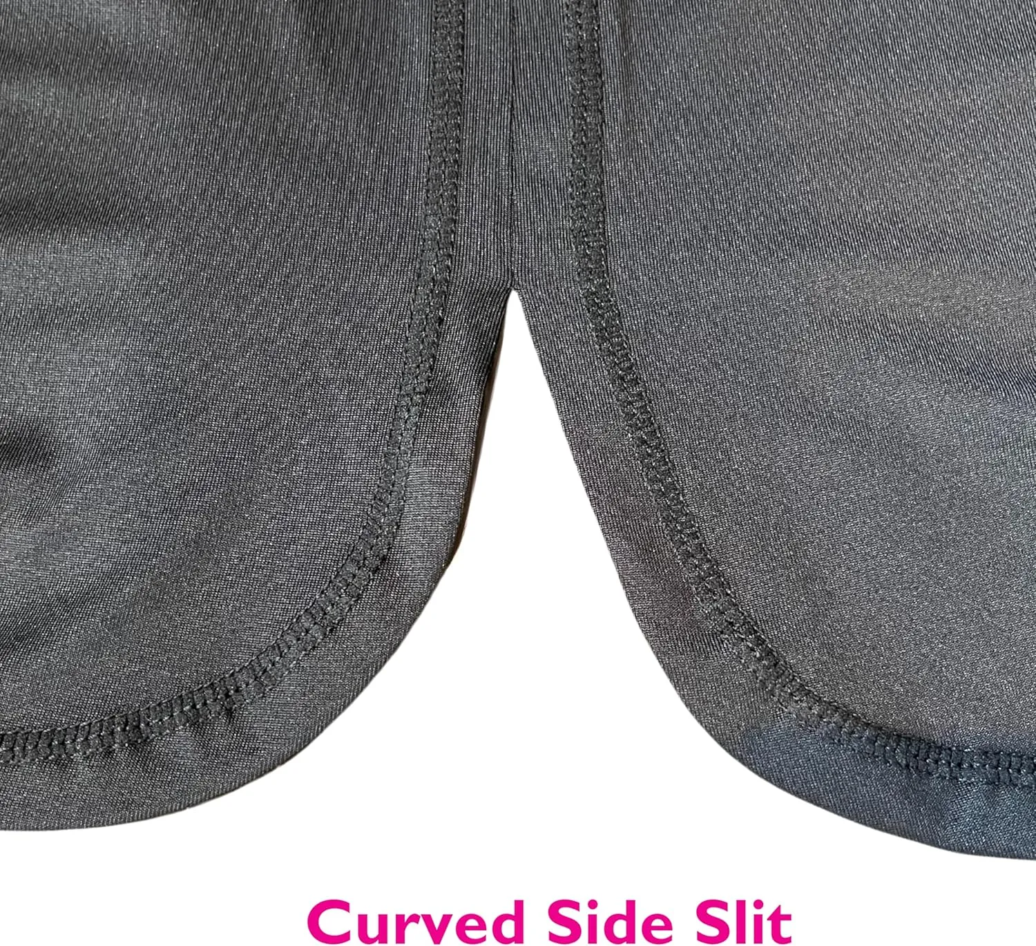 Snoga Athletics- Women's Cropped Shirttail 24in Modest Midi Pencil Skirt w/Leggings, Side Slits & Back Pocket