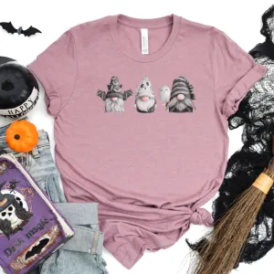 Spooky Gnome Trio Halloween Cozy T-Shirt