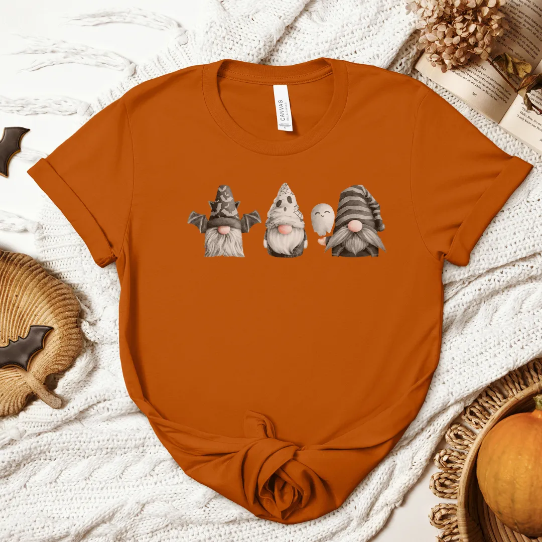Spooky Gnome Trio Halloween Cozy T-Shirt
