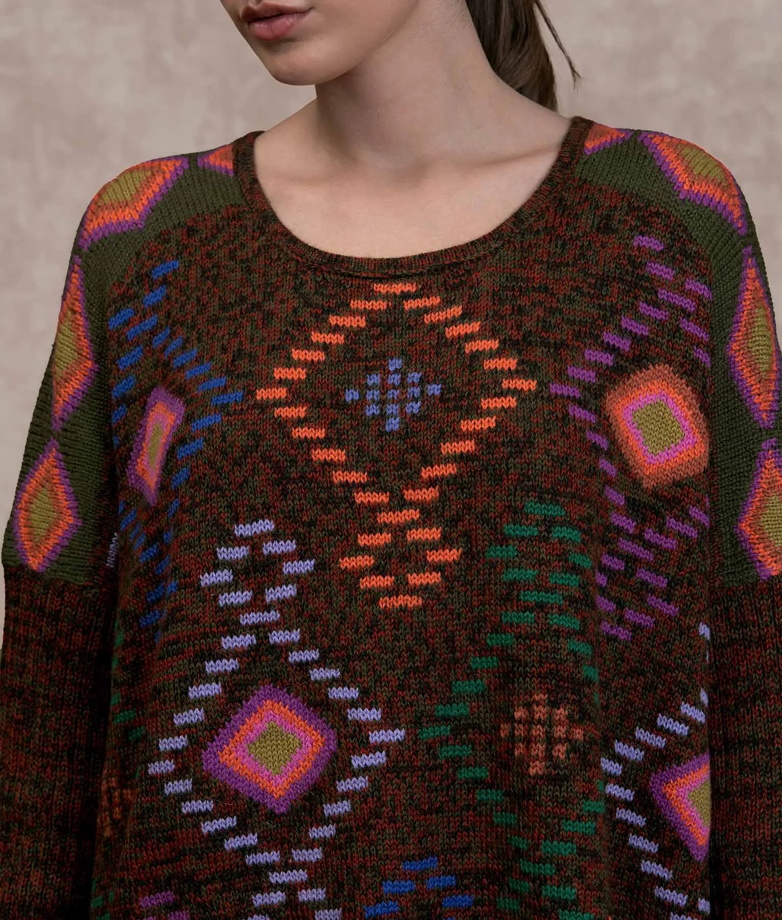 Still Diamonds Intarsia Sweater