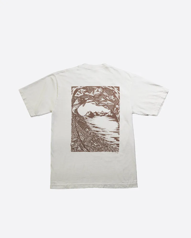 Storm Mushroom Tee - Cream