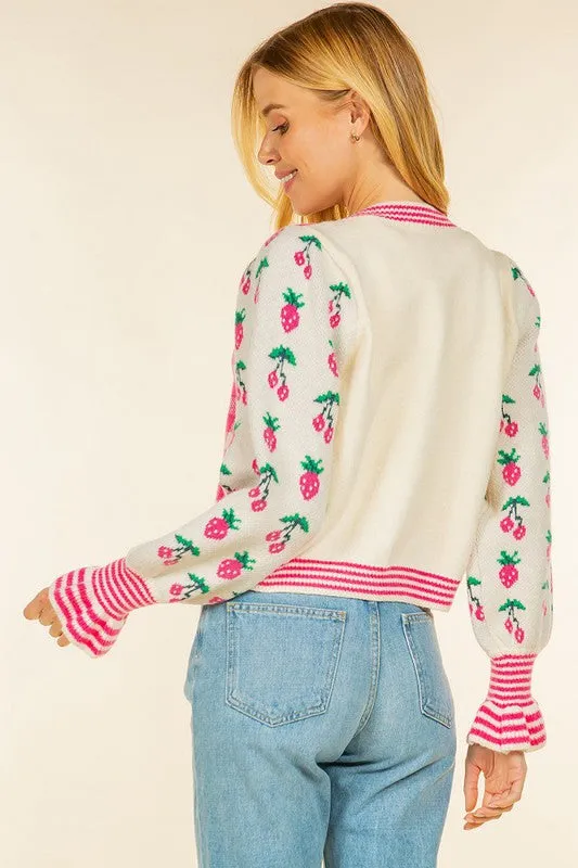 Strawberry Shortcake Plaid Cardigan
