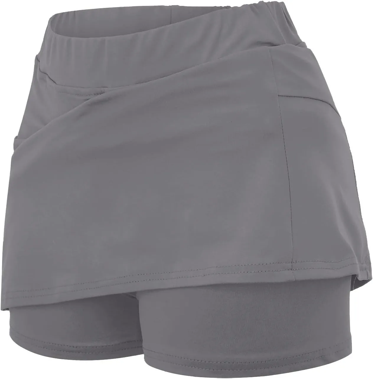 Summer Skirt Shorts for Women Plus Size Skort for Women Ladies Culottes Athletic Skirts with Pockets Tummy Control