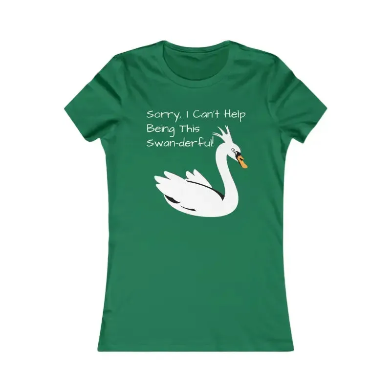 Swan Derful Swan Womens Comfy Stylish Tee