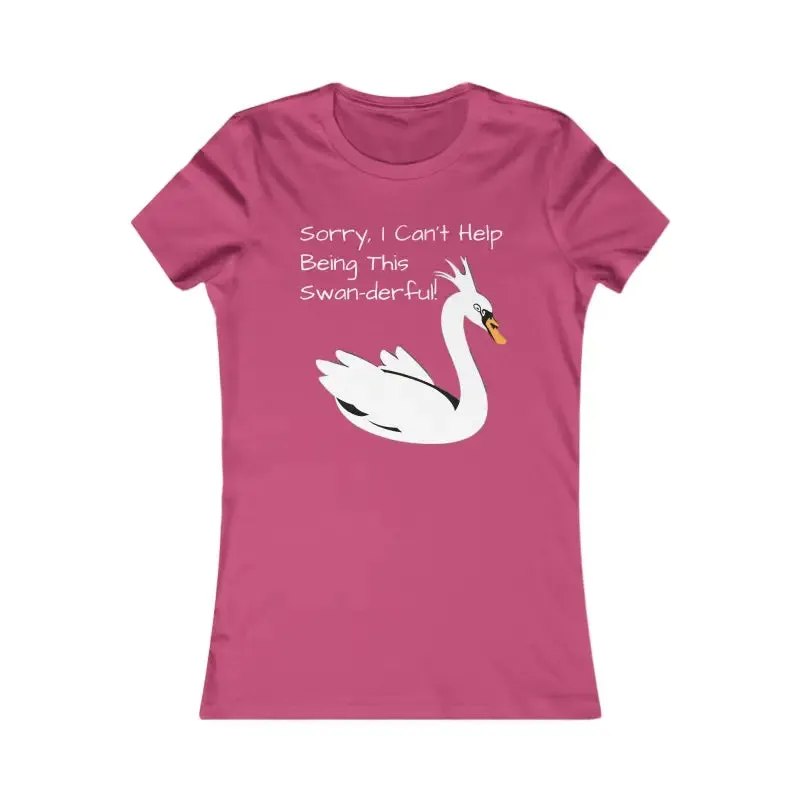 Swan Derful Swan Womens Comfy Stylish Tee