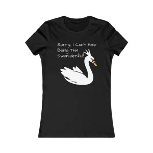 Swan Derful Swan Womens Comfy Stylish Tee