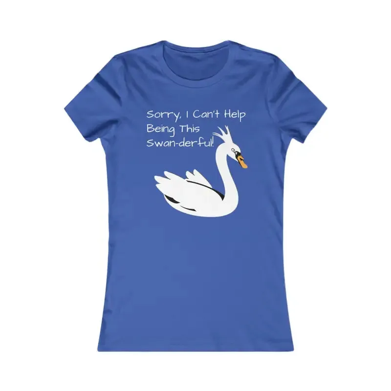 Swan Derful Swan Womens Comfy Stylish Tee