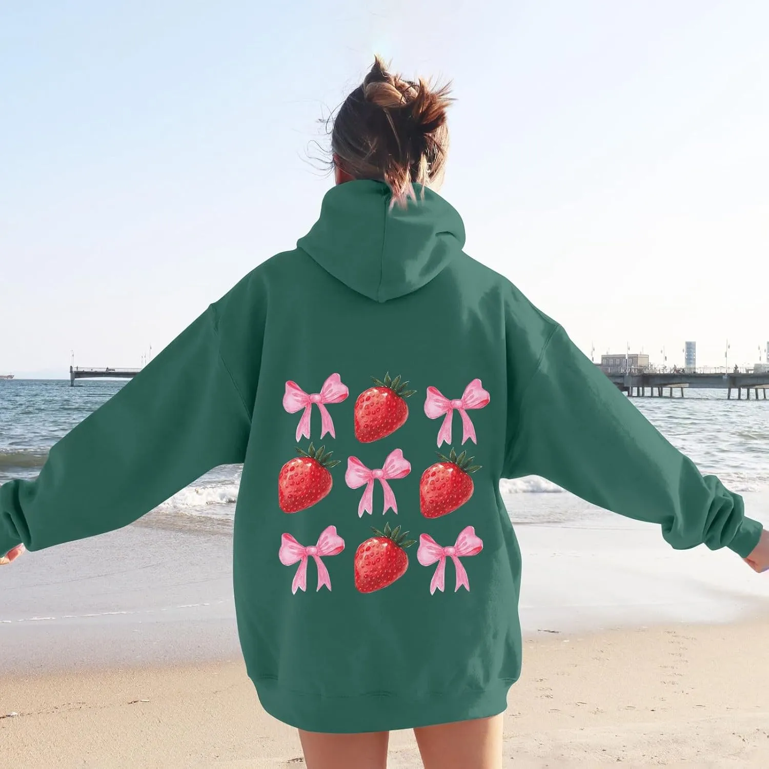 Sweatshirt For Women Trendy Essentials Hoodie Long Sleeve Preppy Clothes Casual Lightweight Womens Hoodies Pullover