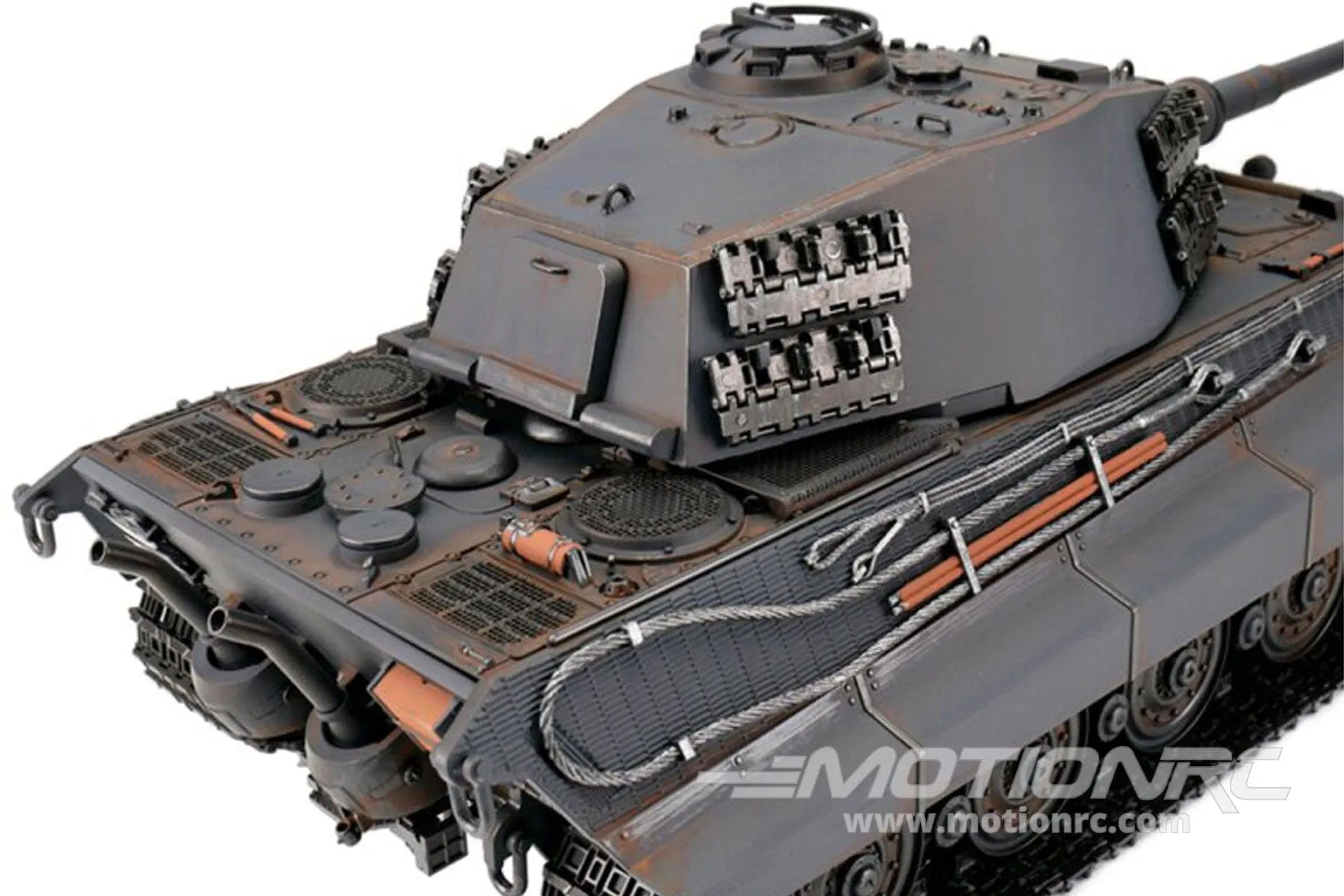 Torro German King Tiger Grey 1/16 Scale Heavy Tank IR with Cannon Smoke - RTR - (OPEN BOX)