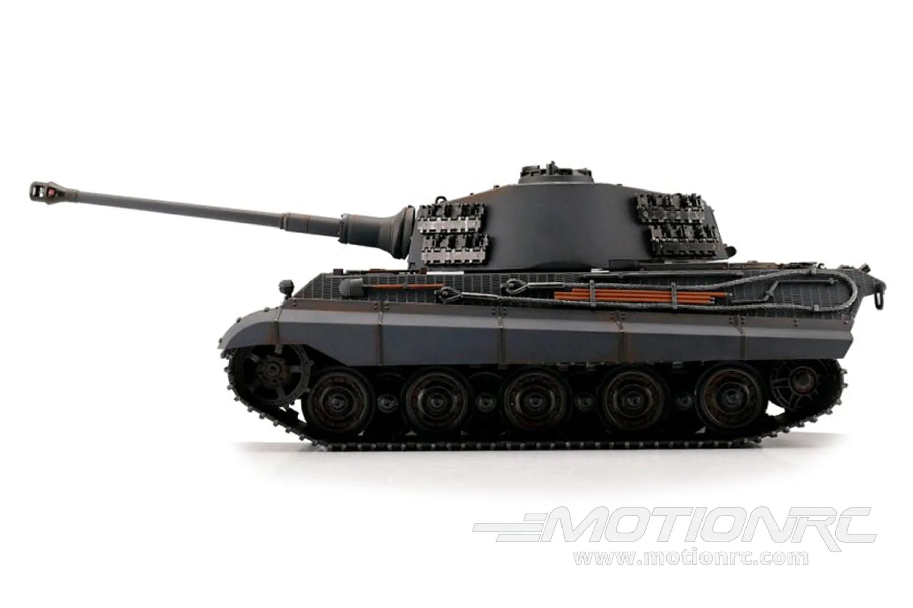 Torro German King Tiger Grey 1/16 Scale Heavy Tank IR with Cannon Smoke - RTR - (OPEN BOX)