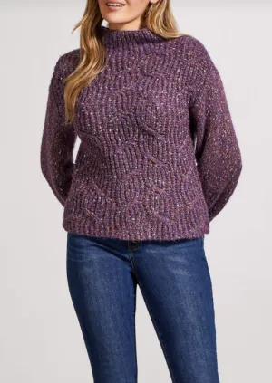 Tribal Oversize Funnel Neck Sweater-50% OFF