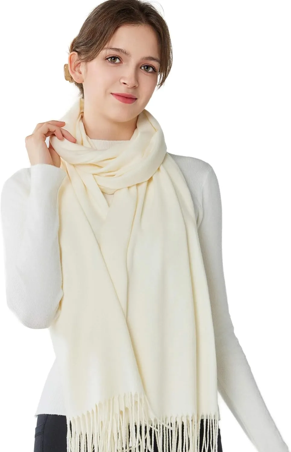 VENVSBEE Pashmina Shawls and Wraps For Evening Dress Soft Warm Scarf for Women Shawl Wrap For Wedding with Gift Box