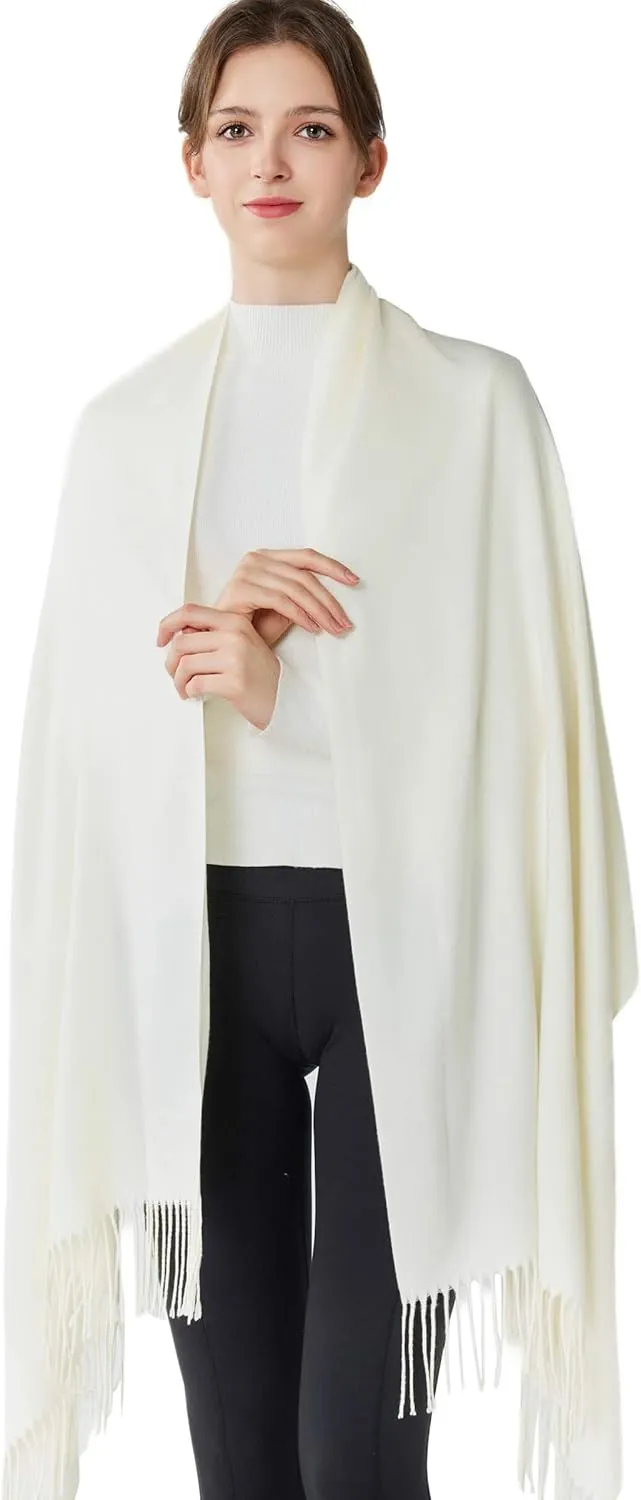 VENVSBEE Pashmina Shawls and Wraps For Evening Dress Soft Warm Scarf for Women Shawl Wrap For Wedding with Gift Box