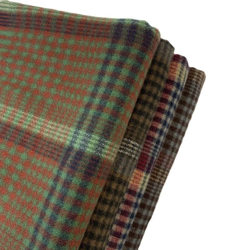 Warm Tassled Plaid Tassled Imitated Cashmere Shawl Scarf